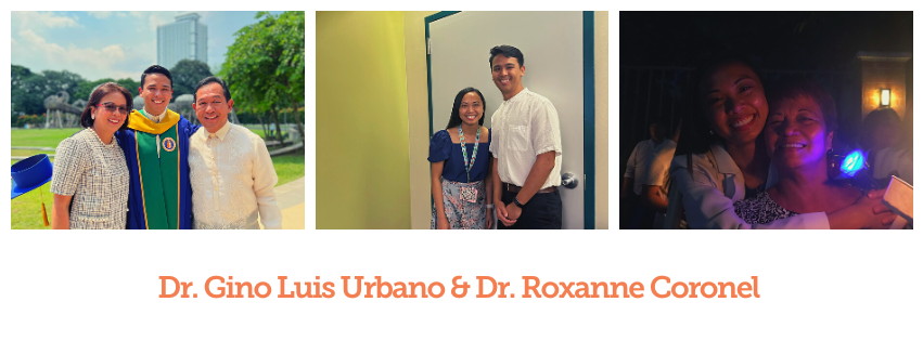 Dr. Urbano and Dr. Coronel posing for a photo