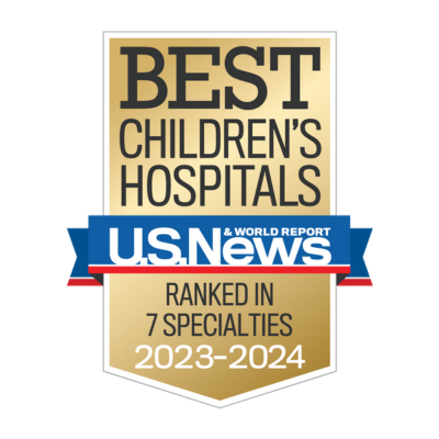 US News and World Report Best Children's Hospitals in seven specialties 2023-2024