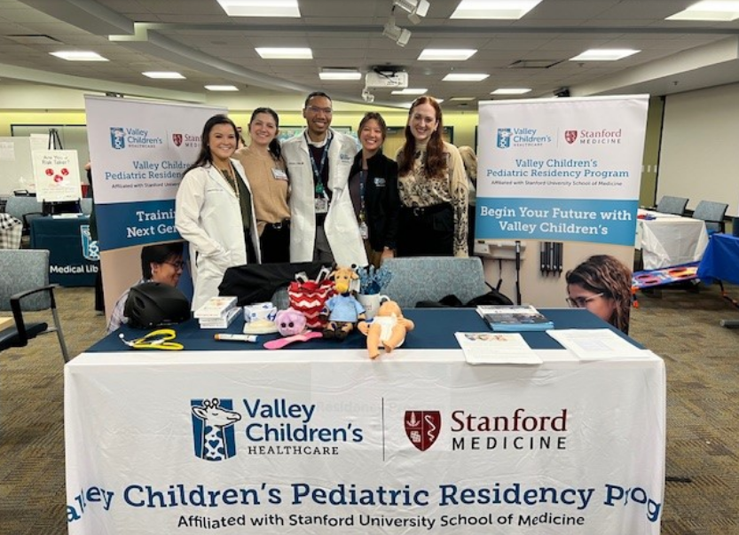 Photo of Valley Children's residents at a student health fair