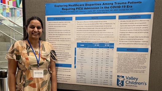 Valley Children’s Pediatric Resident Presents Research on Healthcare Disparities at National Critical Care Conference