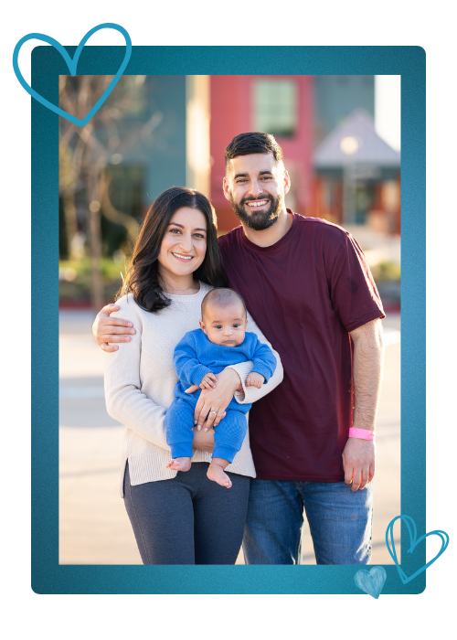Jasmine, Zechariah, and Leonardo smile together