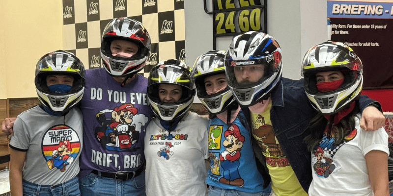 Pediatric residents enjoy indoor racing